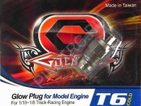 Свеча накаливания турбо Glow Plug T6  Cold "холодная" для нитродвигателя - PILOTRC