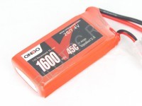 Аккумулятор Lipo ONBO 1600mAh 2S 45C Pack - PILOTRC