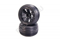    Medial Pro Addict Black Wheels & Tracer 2.8 Tires (Front EP - Rear NT) - PILOTRC