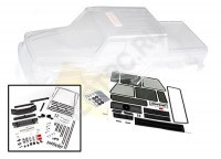  Body, Mercedes-Benz G 63 (clear, requires painting)/ decals/ window masks (includes grille, side mirrors, door handles, & windshield wipers)  - PILOTRC