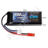 Аккумулятор Zeee Power LiPO 2s 7.4v 900mah 45c SOFT  - PILOTRC
