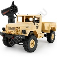 Внедорожник 1/16 4WD электро Military Truck (желтый корпус “военный” грузовик, 10 км/ч) - PILOTRC