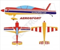 Радиоуправляемый самолет SUKHOI 29 2.6m (33%) AEROSPORT - PILOTRC