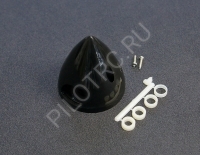Пластиковый кок винта D51 x H54 мм черный - PILOTRC