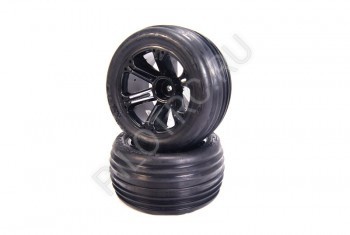    Medial Pro Addict Black Wheels & Tracer 2.8 Tires (Front EP - Rear NT) - PILOTRC