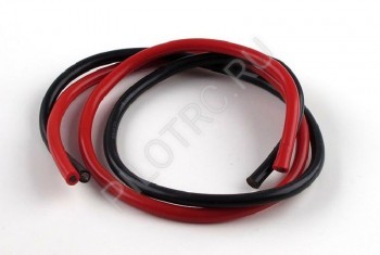      (500) Silicone Wire 10AWG black/red - PILOTRC