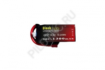 Аккумулятор Black Magic 90C/1300mAh/4S1P/14.8V w/Deans  - PILOTRC