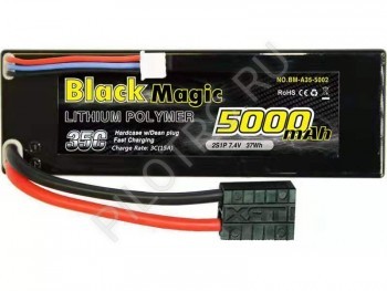  Black Magic 7.4V,2S1P 35C 5000mah (hardcase w/Traxxas Plug) - PILOTRC