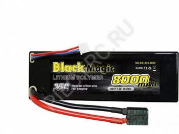  Black Magic 7.4V 2S2P 35C 8000mah (hardcase w/Traxxas Plug) - PILOTRC