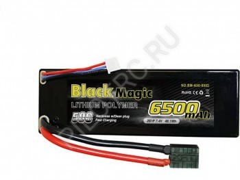  Black Magic 7.4V 2S1P 50C 6500mah (hardcase w/Traxxas Plug) - PILOTRC