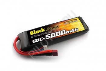 Аккумулятор Black Magic 11.1V (3S) 5000mAh 50C LiPo Deans plug - PILOTRC