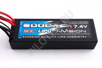 Аккумулятор nVision Li-Po 7.4V(2s) 8000mAh 90C - PILOTRC