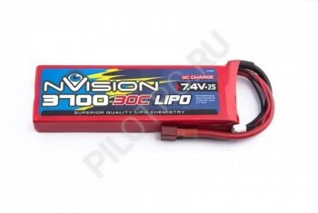 LiPo 7.4V 3700mAh 30C Deans plug nVision - PILOTRC