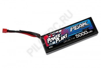  LiPo Peak Racing Power Plant 7,4(2S) 5000mah 45C (T-PLUG) - PILOTRC