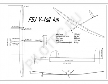  F5G V-tail 4m (KIT) - PILOTRC
