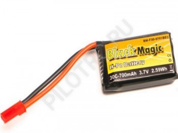  Black Magic 3.7V 700mAh 30C LiPo JST-BEC plug (   SYMA-X54HW  ) - PILOTRC