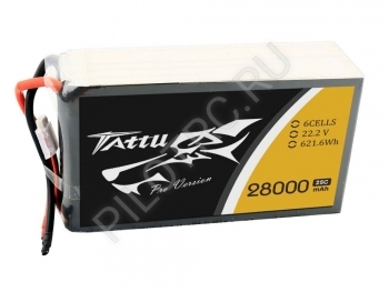  GensAceLiPo TATTU 28000mAh 22.2V 25C 6S1P with AS150&XT150 plug - PILOTRC