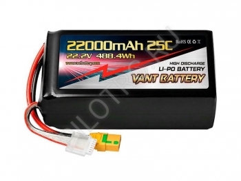  LiPo VANT Battery 22.2 22000 25C (6S,  XT90-S) - PILOTRC