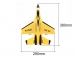 Радиоуправляемый самолет FeiXiong Toys электро FX820 SU35 Fighter Желтый (EPP) - PILOTRC